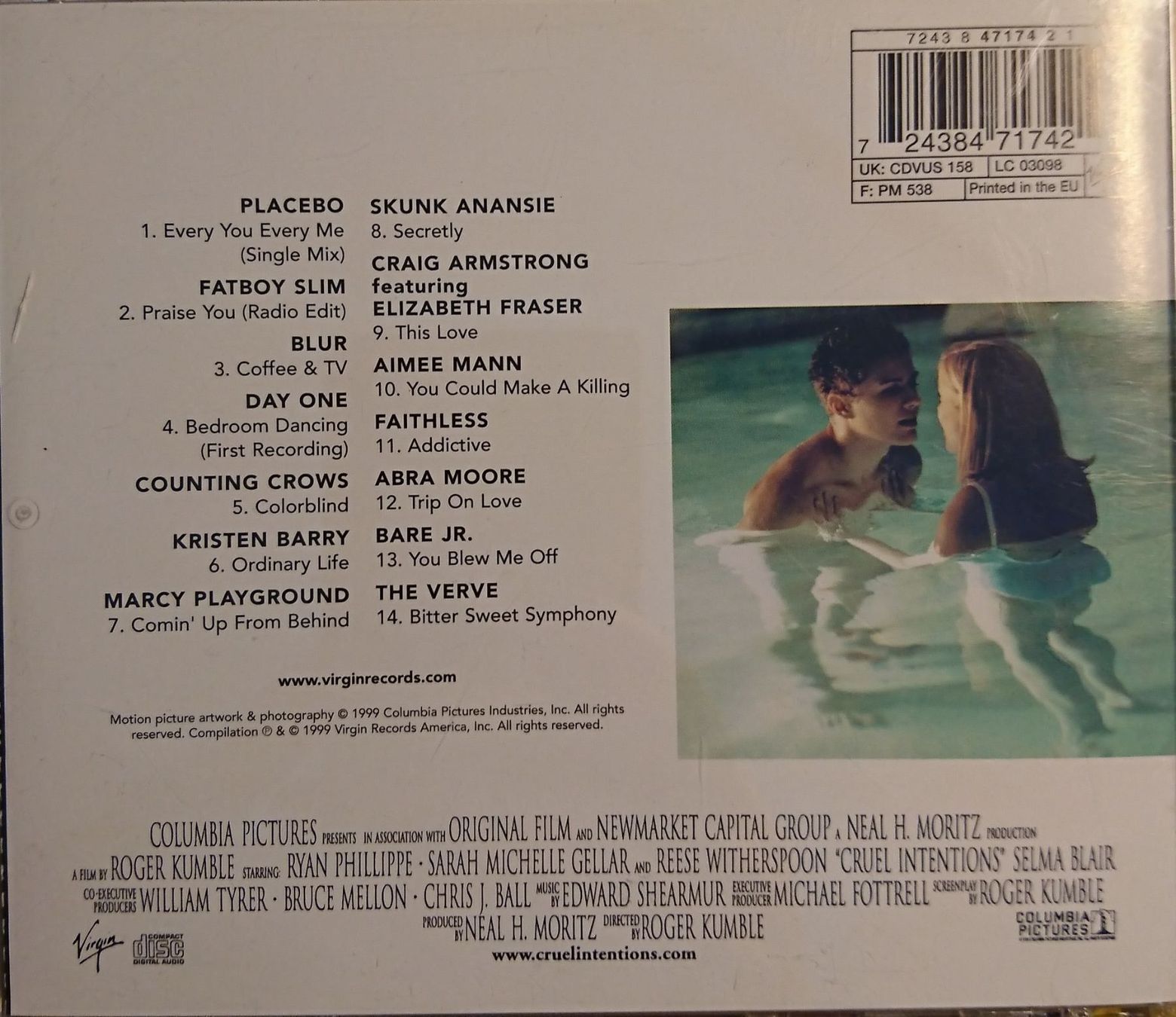 Tutti i DVDs: Cruel Intentions Original Soundtrack – Usato da Zürich venduto da Raz88 1