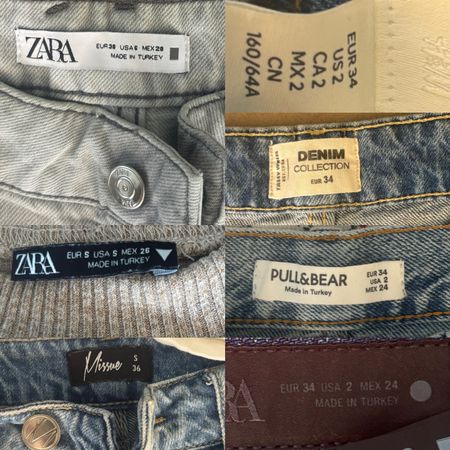 Lot de vêtement filles de 164, S, 34 et 36 en taille. 