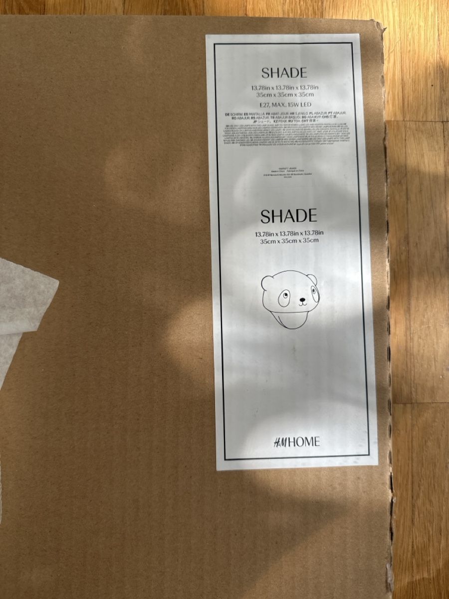 H&M Lampadari & plafoniere: H&M Panda Lichtschirm – Nuovo e nell'imballaggio originale da Bülach venduto da and_ck9q 3
