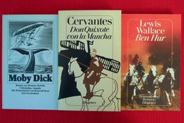 Moby Dick / Don Quixote / Ben Hur / 3 Literaturklassiker