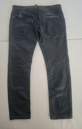 DSQUARED2  Lederhose schwarz  