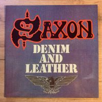 SAXON - DENIM AND LEATHER...OG FR 1981...VG+/VG++