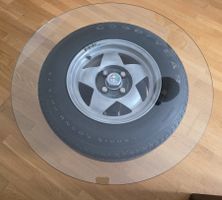 ALFA ROMEO Salontisch 1970er Sicherheitsglas EINZELSTÜCK