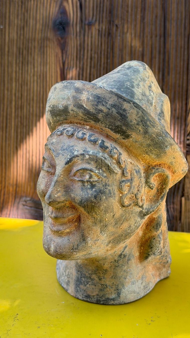Statuette: etruskisch Apollo von Veji Replik Terracotta Ton – Usato da Riedholz venduto da Frettchen63 1