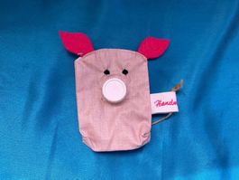 Zältli-Kaugummitäschli, rosa Schwein