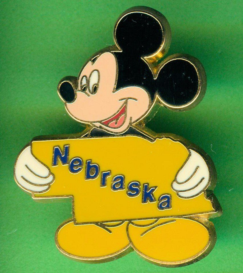 Disney Placchette & Badge: DISNEY  Mickey Maus  NEBRASKA – Usato da Winterthur venduto da Sammleroase
