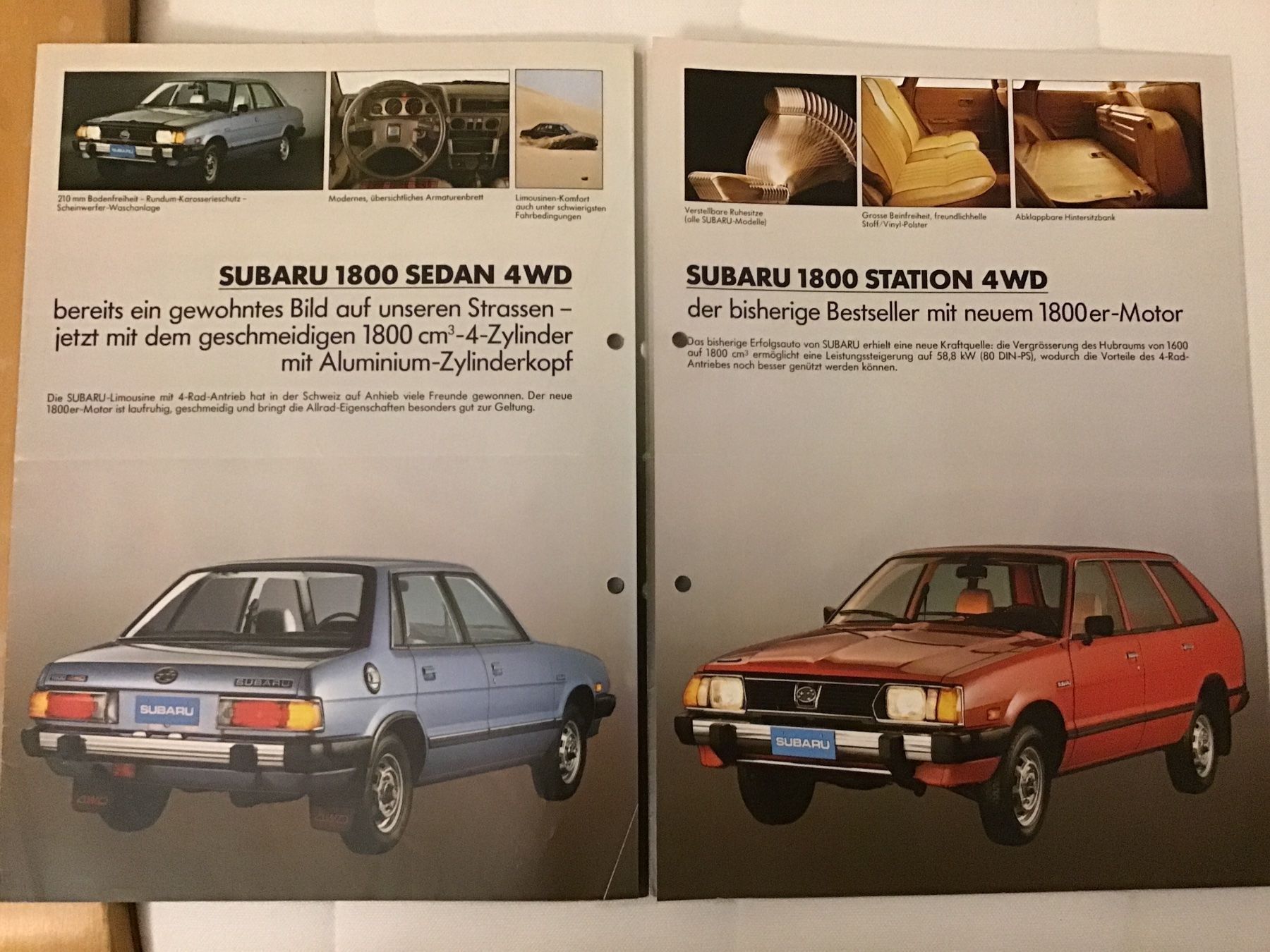 Subaru Documenti: Subaru Programm Faltprospekt – Usato da Scherzingen venduto da Starseller62 1