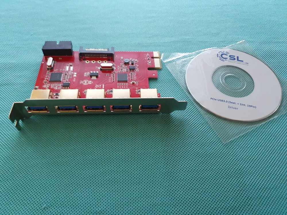 Hubs & Switches: PCIe USB3.0 Schnittstellenkarte Controller 5x extern – D'occasion à Feuerthalen par jalindi 3
