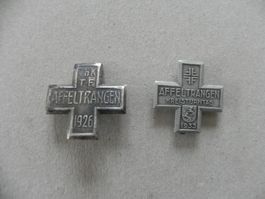 2 Sport Abzeichen Brosche Affeltrangen TG Jahr 1926 & 1933