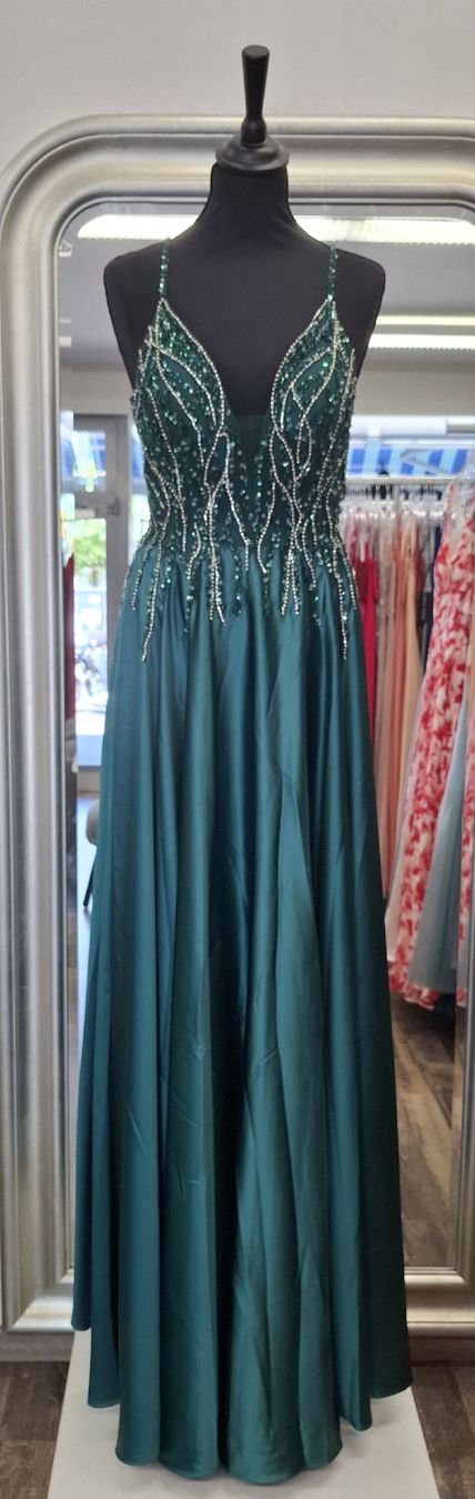 Robes: Abendkleid Satin Green  – Neuf (Voir description) à Uster par VMT.