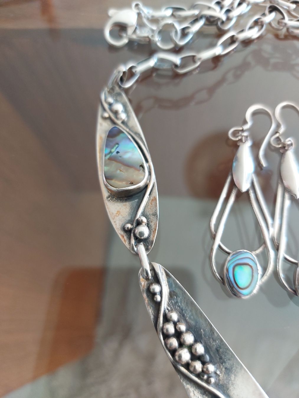 Altri gioielli: Collier und Ohrringe Silber 925 mit Abalone-Perlmutt-Einlage – Nuovo (secondo la descrizione) da Ostermundigen venduto da son_vd9k 2
