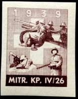 Soldatenmarke 2.WK, Mitr Kp IV/26, braunv, ges, Wi Inf 240-2