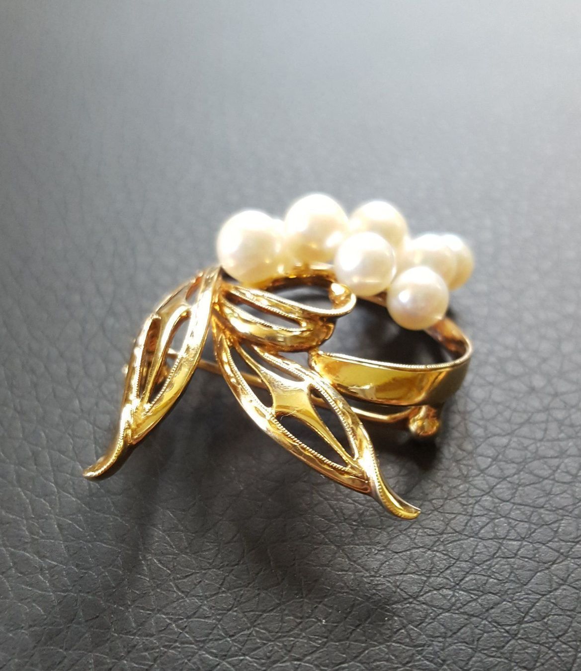 Spille & Fermagli: Gold 585 Brosche Mit Perlen – Usato da Wald ZH venduto da Dasilver 5