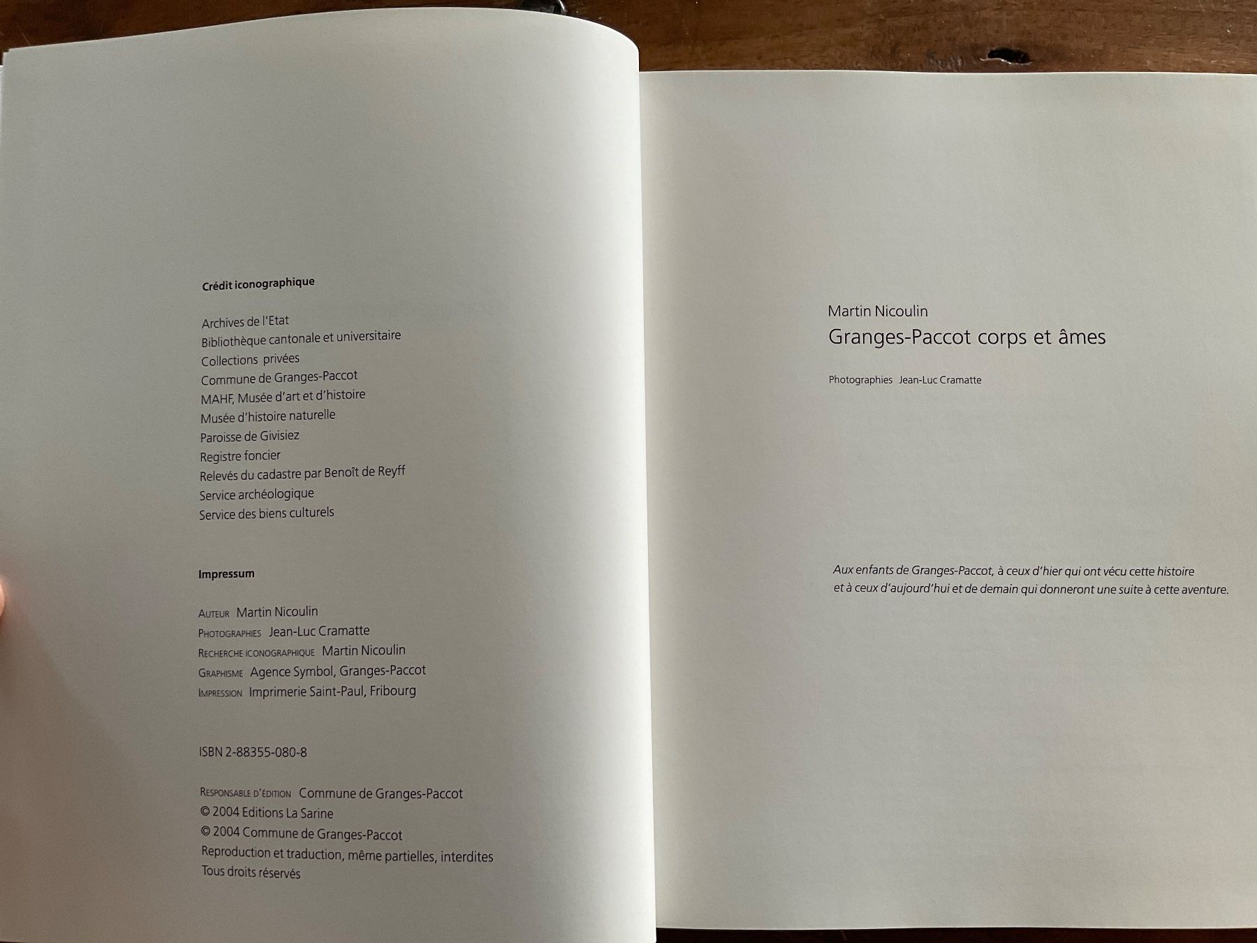 Bücher: Granges-Paccot corps et âmes - Martin Nicoulin – Gebraucht aus Avenches von Tinkey 2