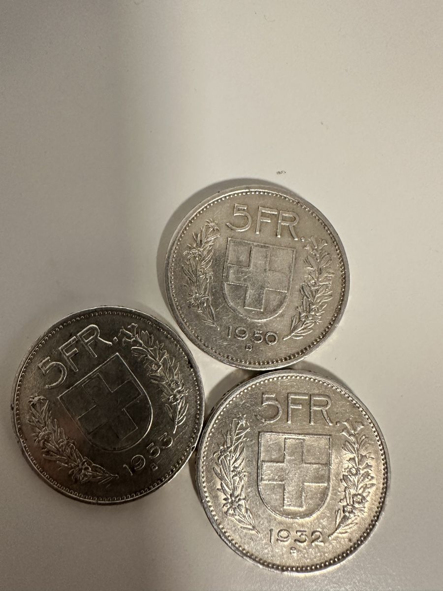 Tutti le monete: 3X Silber Münzen 5 Franken  – Usato da Horw venduto da Try_q79n 2