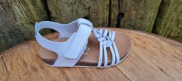 DENO Echtleder Sandalen 24 Neu Weiss(291