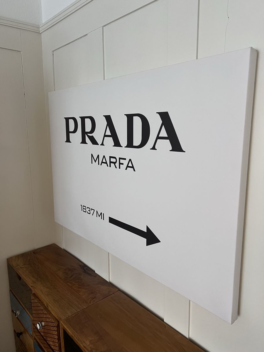 Foto & Immagini: PRADA Marfa - Wand Dekoration - Leinwand / Bild – Usato da St. Gallen venduto da Floomer 2