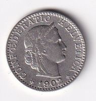 Schweiz 20 Rappen 1902
