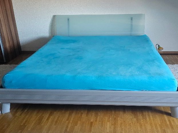 Betten: Bettgestell silbergrau – Gebraucht aus Bottighofen von Miatax5 4