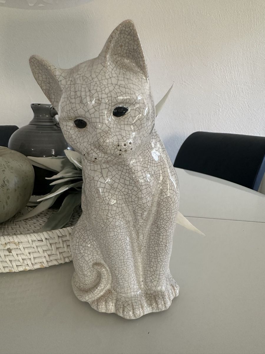 Statuette: Dekoration Katze  aus Ton – Usato da Boppelsen venduto da Raffeli