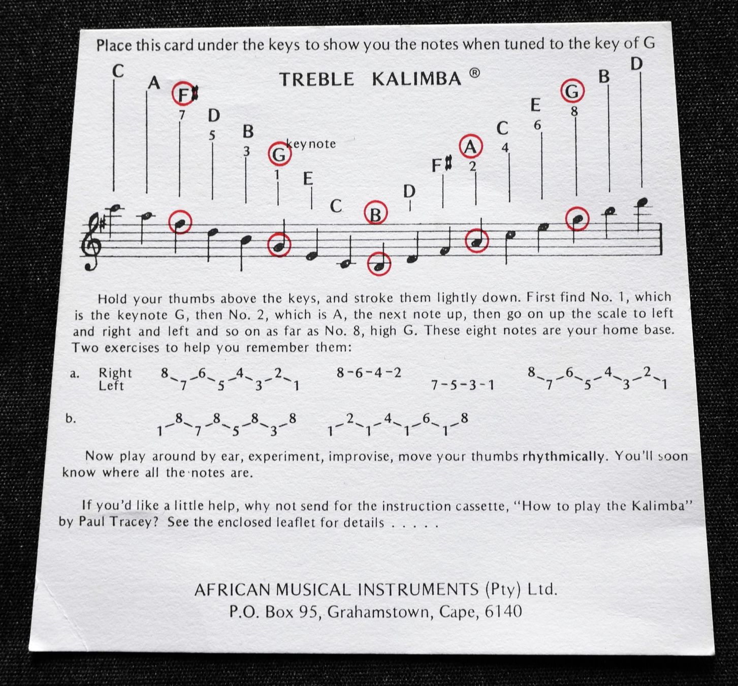 Tasteninstrumente: Original Hugh Tracy Kalimba, Südafrika – Gebraucht aus Bern von  8
