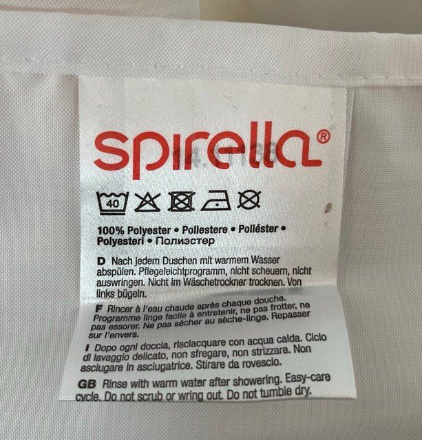 Spirella Vorhänge: Spirella Duschvorhang, neuwertig – Neu (gemäss Beschreibung) aus Luzern von Simsam567 1