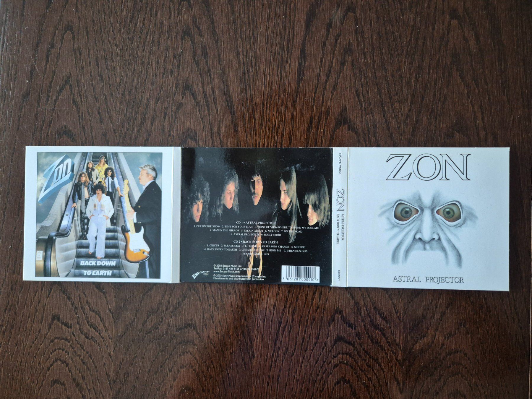 CDs: ZON – ASTRAL PROJECTOR und BACK DOWN TO EARTH – Gebraucht aus Ostermundigen von Foghat01