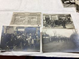 Cyclisme Tunis- Bizerte 4 cartes photo 1914 rare