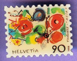 PTT  HELVETIA  90 Rappen  Tinguely