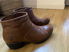 Rahmen genähte Echtleder (innen&aussen) Ancle Boots Travelin