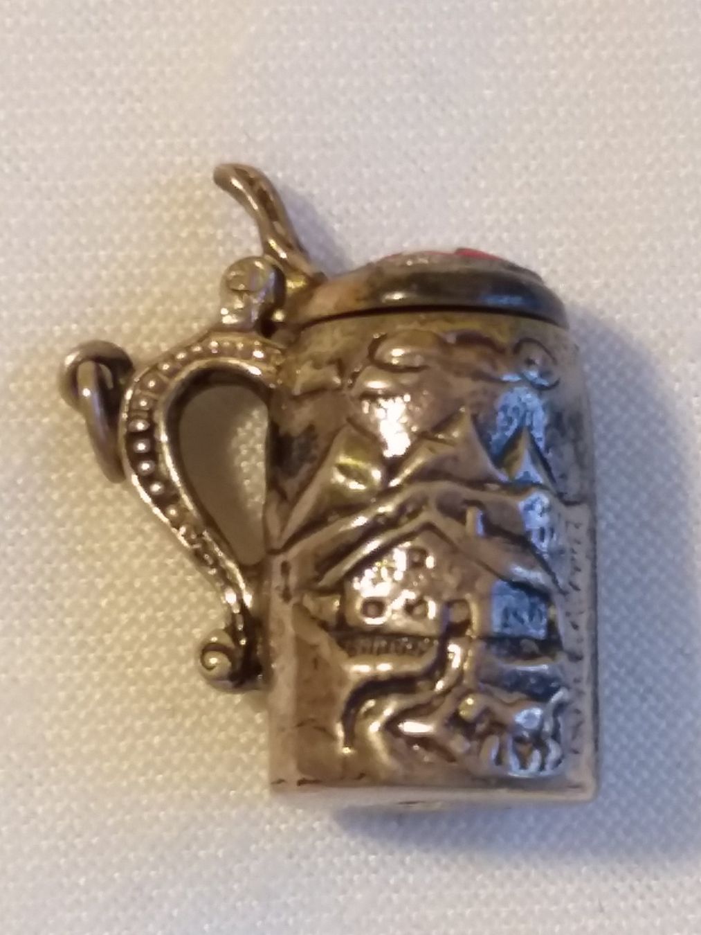 Gläser: Kleiner 800er Silber Bierkrug mit Schweizer Wappen – Gebraucht aus Zürich von gutsan 2