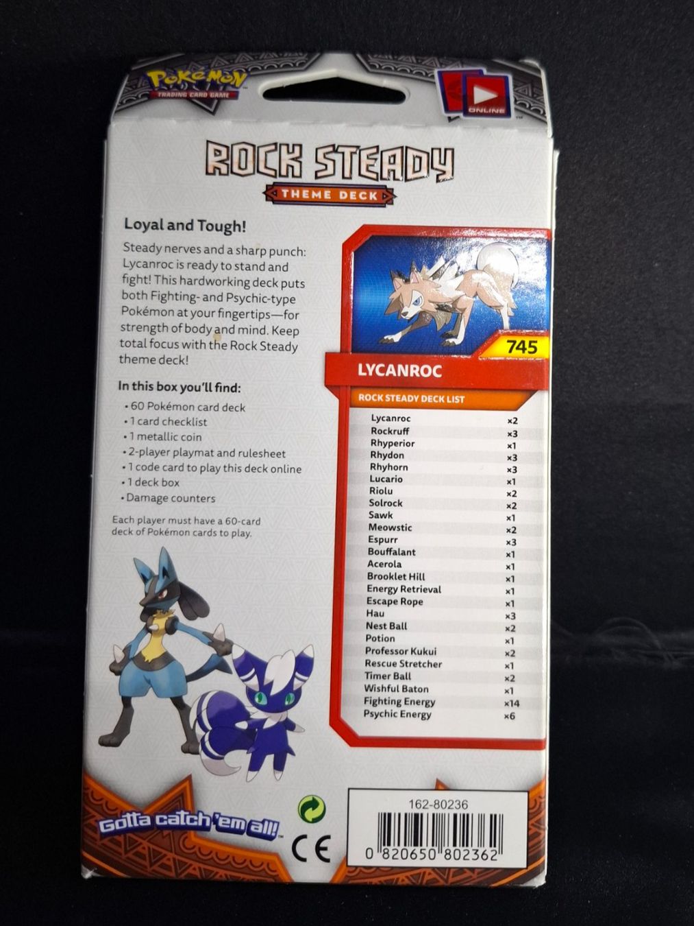 Pokémon Carte collezionabili: POKEMON ROCK STEADY THEME DECK SUN&MOON - 60 Karten....... – Nuovo e nell'imballaggio originale da Schlieren venduto da Alena020_0 3