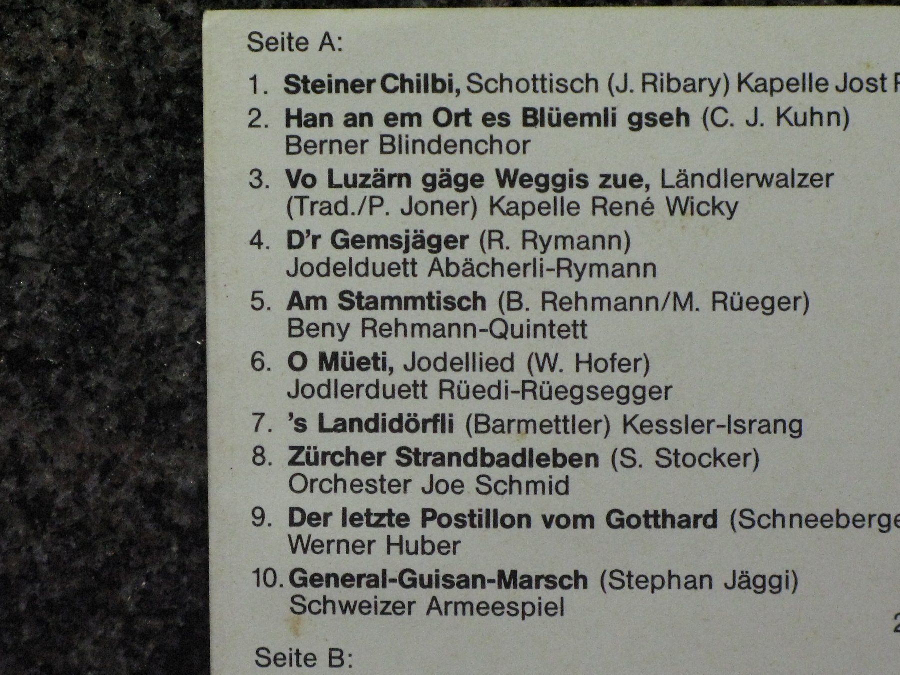 Kompaktkassetten: Schweizer  Top  Hits    Div. – Neu (gemäss Beschreibung) aus Langnau i. E. von gf2_29jt 1