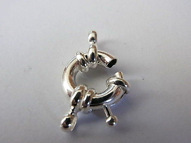 Perle (finte): Federverschluss Metall 13mm, Loch 3mm – Nuovo (secondo la descrizione) da Alpnachstad venduto da perlengaby