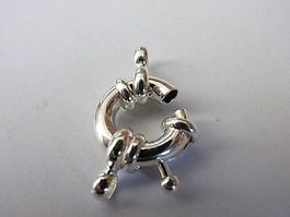 Federverschluss Metall 13mm, Loch 3mm