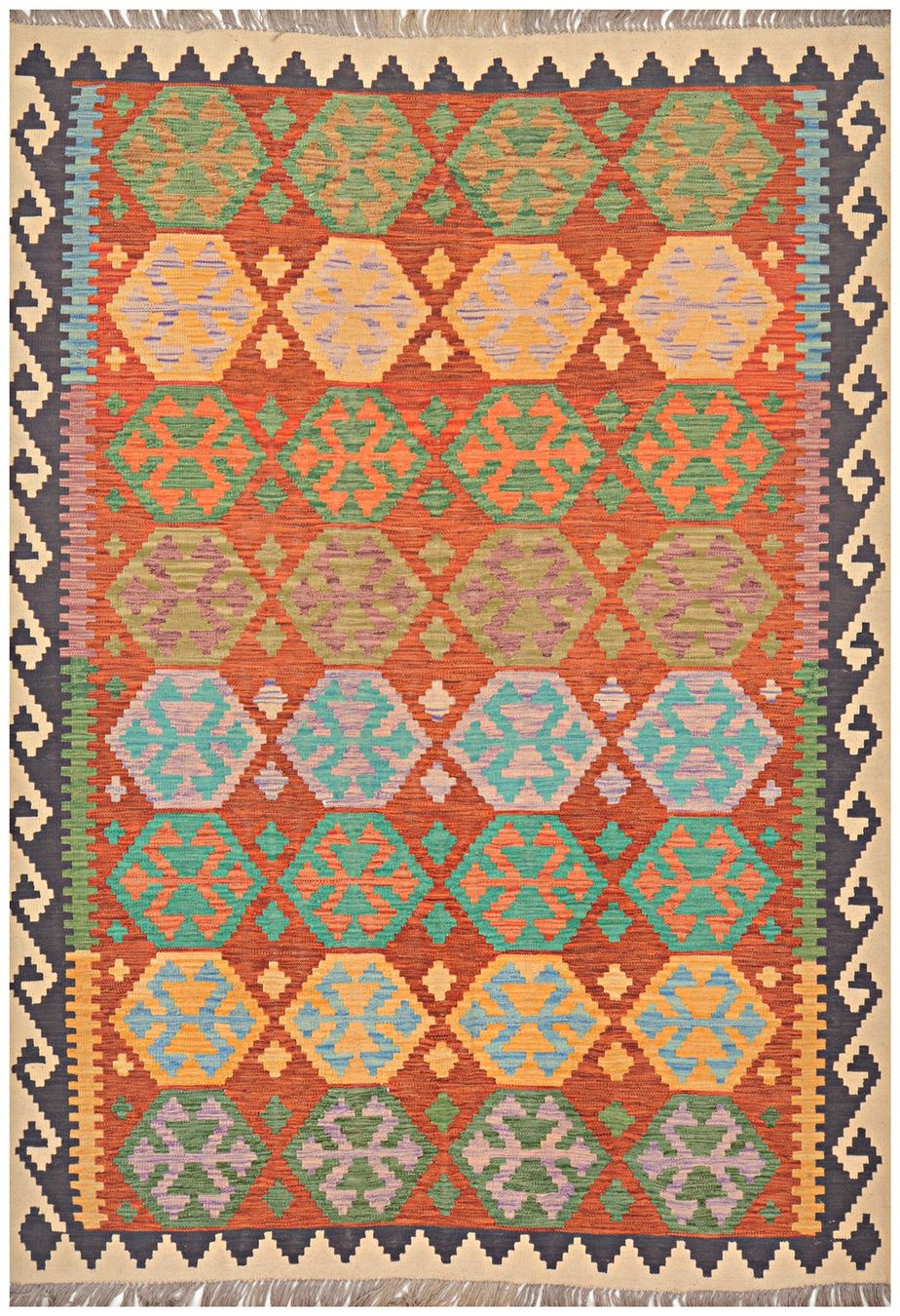 Kelim Tappeti: Oriente Kelim Teppich 170x240 Cm – Nuovo e nell'imballaggio originale da Lahore venduto da Fairways79 2