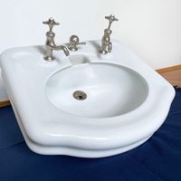 Antikes Sphinx Lavabo / Waschbecken mit orig. Konsolen
