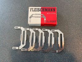 5x Fleischmann 9597 - Befestigungsplatte - Spur N - NEU