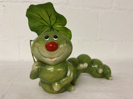 Süsse Keramik Raupe Dekofigur Garten Figur