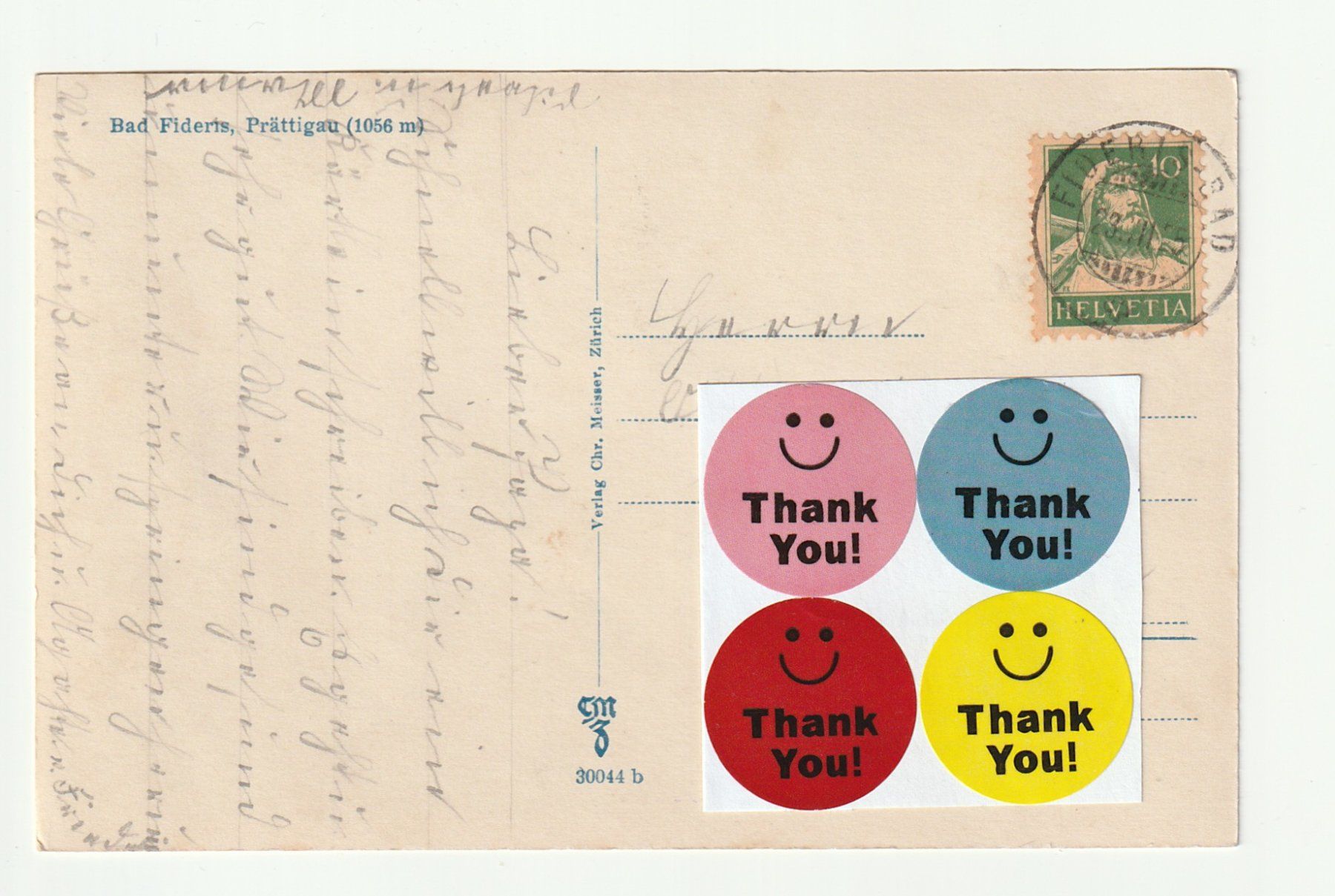 Cartoline postali: 1925, Einmalig AK mit Abbildung der Bäder von Fideris – Usato da St. Gallen venduto da Ricardo_Deals 1