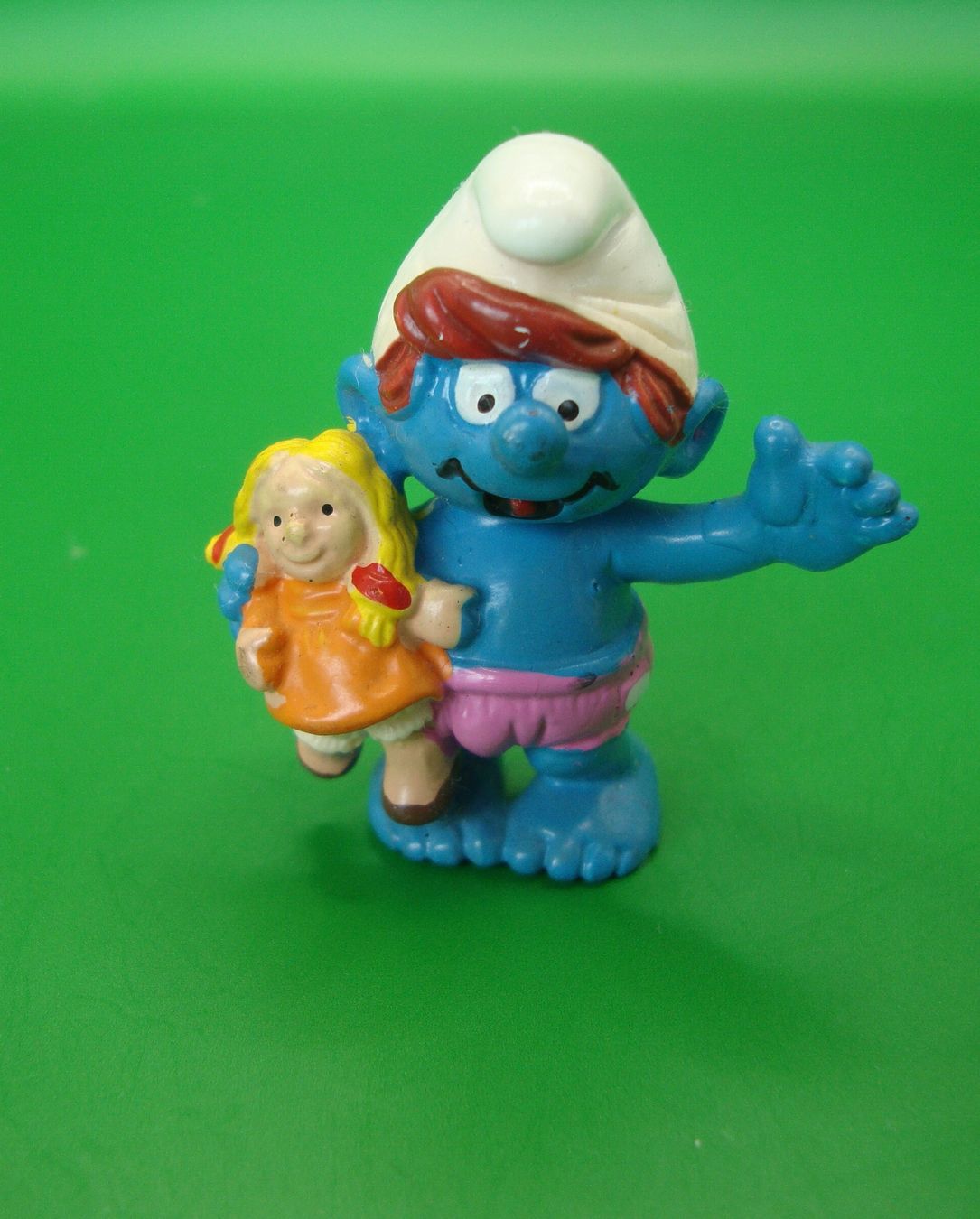 Schleich Statuette: Schlumpfkind mit Puppe Schleich 1996 Peyo Figur – Usato da Basel venduto da pink2010