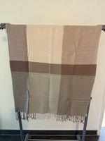 Schöner karierter Schal in Beige- und Brauntönen, neu!