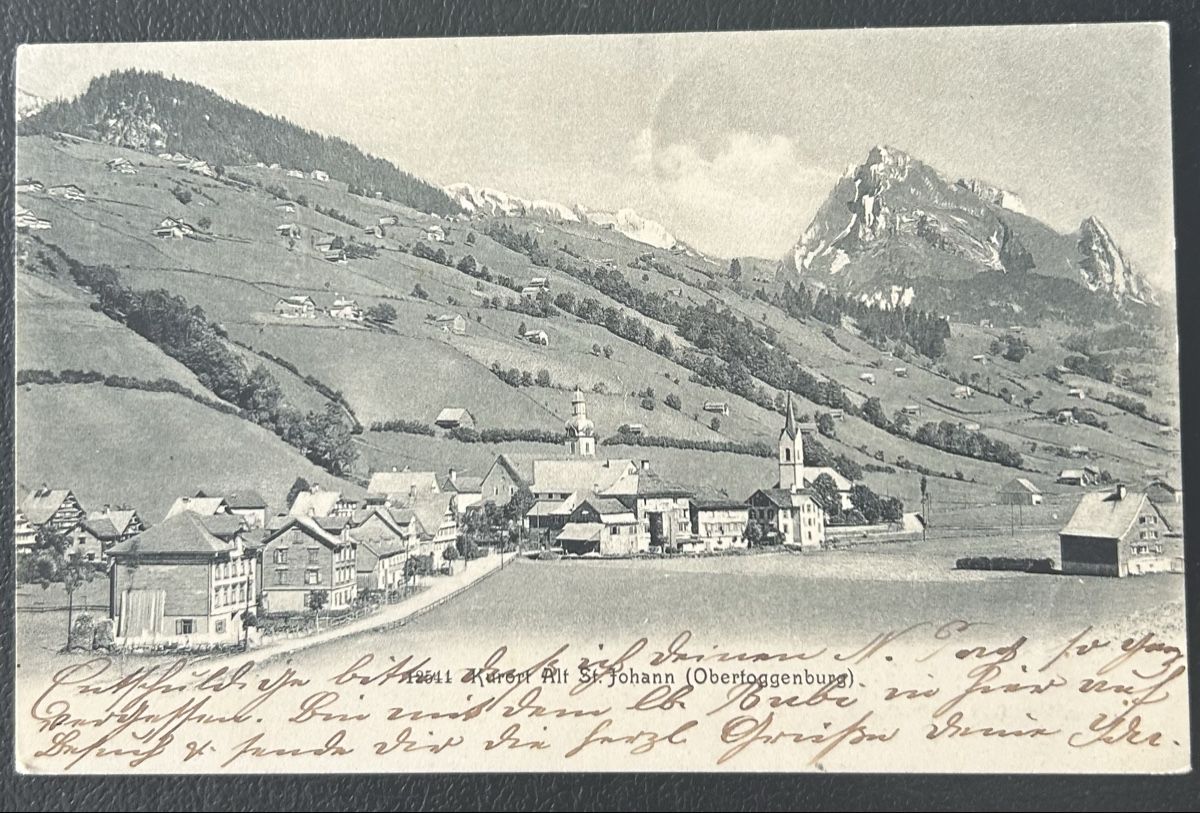 Cartoline postali: AK Alt St.Johann 1905 – Usato da Horw venduto da Tellbub