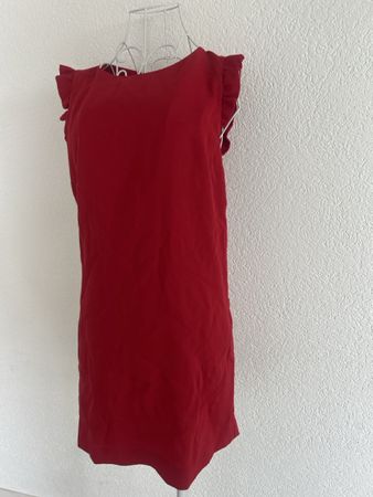 Robe rouge volants Claudie Pierlot noeud à l’arrière  t36