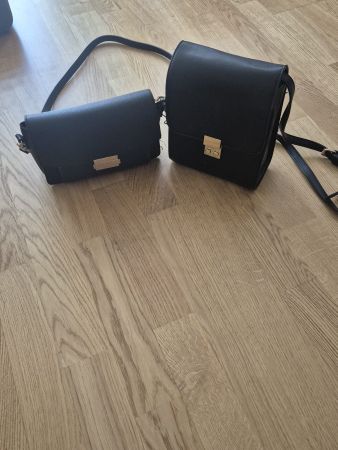 Taschen schwarz Damen Lederimitat 2 Stk guter Zustand