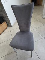 Esszimmerstuhl grau Alcantara (8 Stück)sehr  guter Zustand