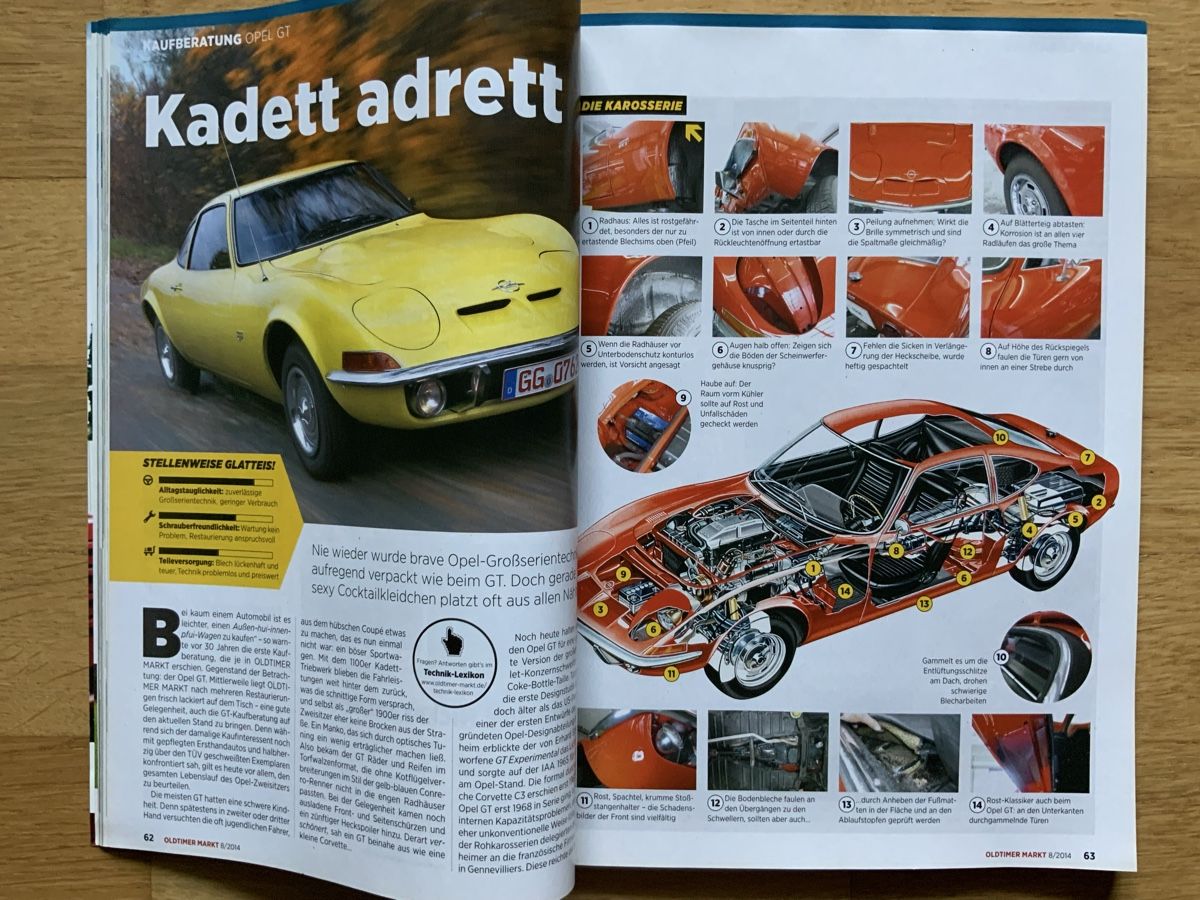 Riviste & Magazine: Oldtimer Markt 8/2014 Opel GT / Ford Taunus – Nuovo (secondo la descrizione) da Frauenfeld venduto da CSM71 7