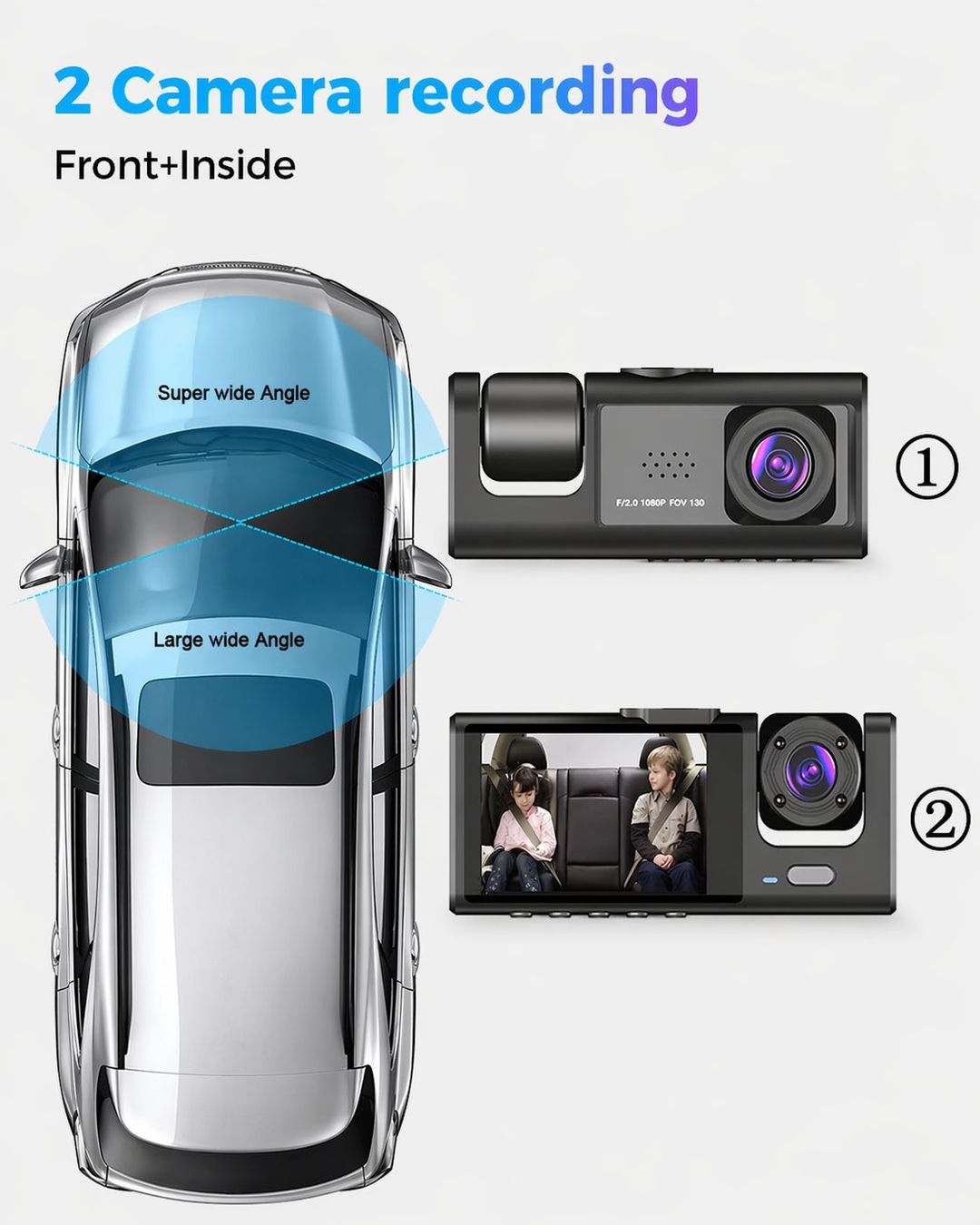 Action Cam: NEU Dashcam 1080P DVR Auto Videorecorder / Caméra voiture – Nuovo e nell'imballaggio originale da Isérables venduto da Wishlist 5