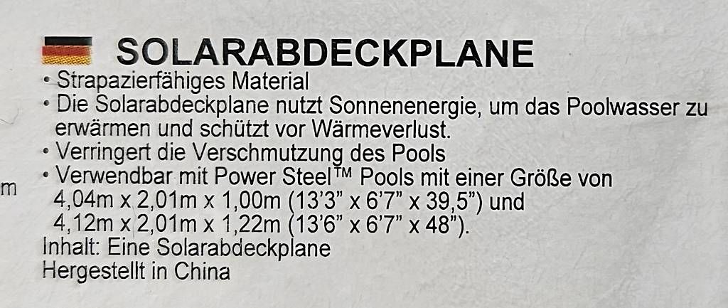 Bestway Piscine: BESTWAY 58240 Solar-Poolabdeckung – Nuovo e nell'imballaggio originale da Au SG venduto da jue_td76 1