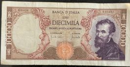 Italienische 10'000 Lire Banknote - Vintage Sammlerstück!